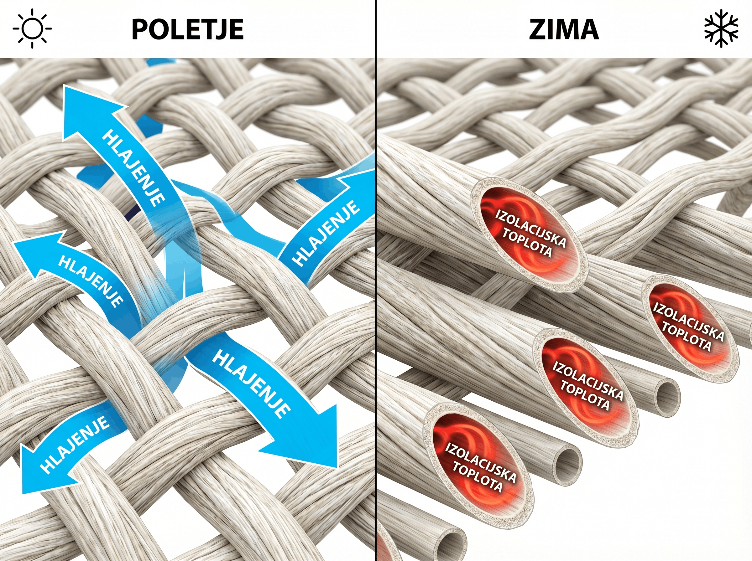 zimsko letna prevleka